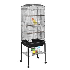 Vogelkäfig Groß Vogelvoliere XXL Wellensittich Vogelhaus Tierkäfig 137 cm hoch