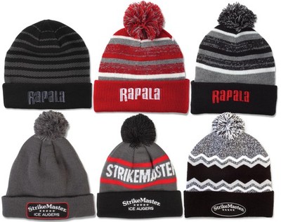 Rapala Strikemaster Mesh Knit Pom Beanie Pick Model Color Hat Cap