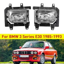 Für BMW E30 3er 85-93 1Paar Stoßstange Fernlicht Nebelscheinwerfer Klarglas