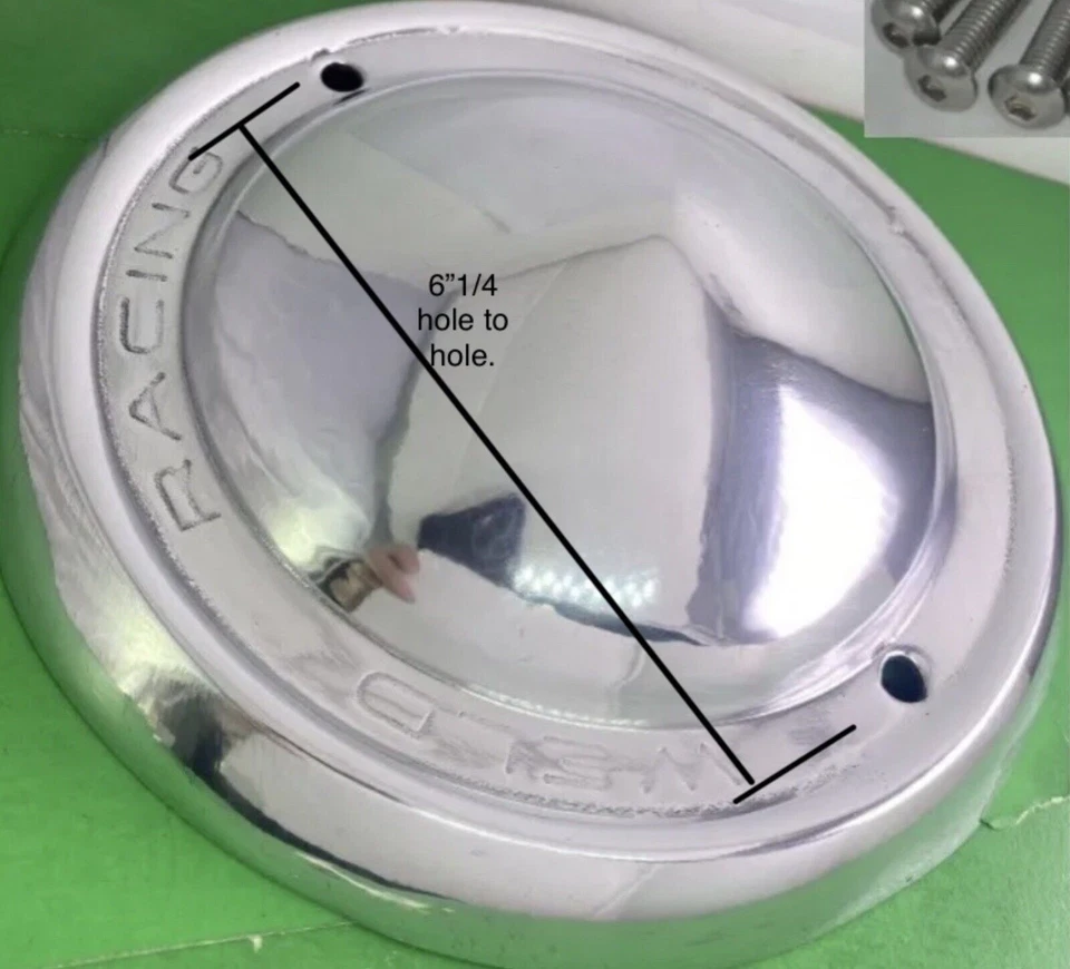 WELD RACING 8-1/8" DIA CONE FORGED ALUMINUM RIM CENTER CAP For 5/6 LUGS WHEELS - Image 2 of 2