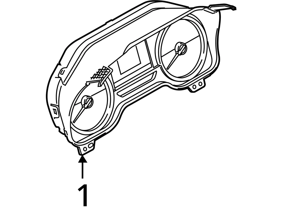 Grupo de velocímetro MPH para camioneta Ford F150 18-19 3111657 Foto 3 de 3