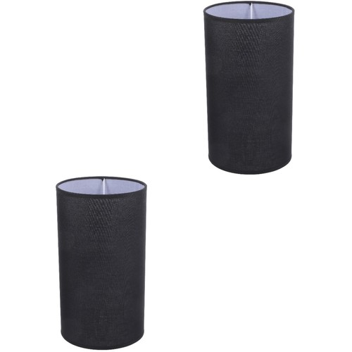 Set of 2 Table Lampshade Accessories Long Slim Cylinder Living Room - Picture 10 of 12