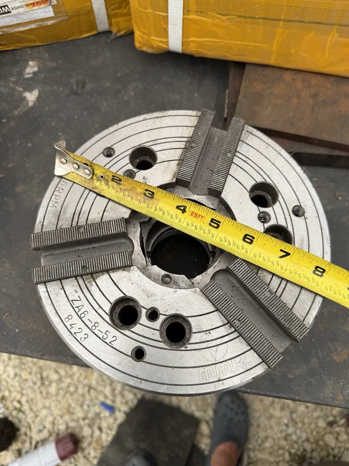 MANDRIL TORNO CNC MMK 8" PULGADAS ZA6-8-52 BUCK 2.21" Foto 2 de 4