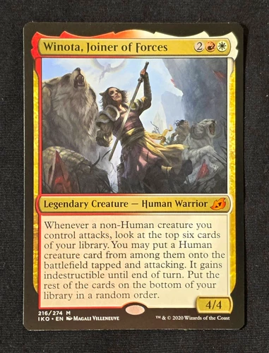Wizards of the Coast MTG Winota, Joiner of Forces IKO 216 Mythic Regular EN 2020 - product listing photo