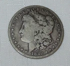 1880 O  Morgan Dollar 90% Silver US Coin Very Good Condition