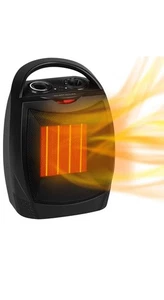 Portable Electric Space Heater, 1500W/750W Ceramic Heater with Thermost