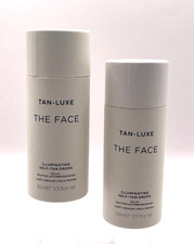 2 PACK - Tan-Luxe The Face Illuminating Self-Tan Drops LIGHT MEDIUM 1 oz 30 ml