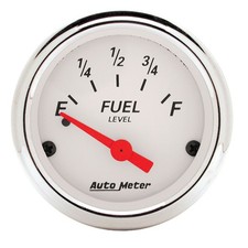 Autometer 1318 Arctic White Fuel Level Gauge