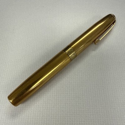 Vintage Waldorf USA Cigarette Lighter Pen Style Gold Toned Tube Shaped  Untested