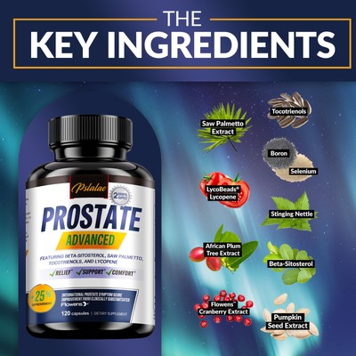 Prostata-Kapseln   Vitamin D, Sägepalme,Prostata-Ergänzung,Harnwegsunterstützung