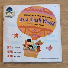 Walt Disney It's a Small World Disneyland Record and Book 33 1/3  1968 LLP-323