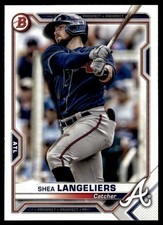 2021 Bowman Prospects Shea Langeliers Atlanta Braves #BP-28