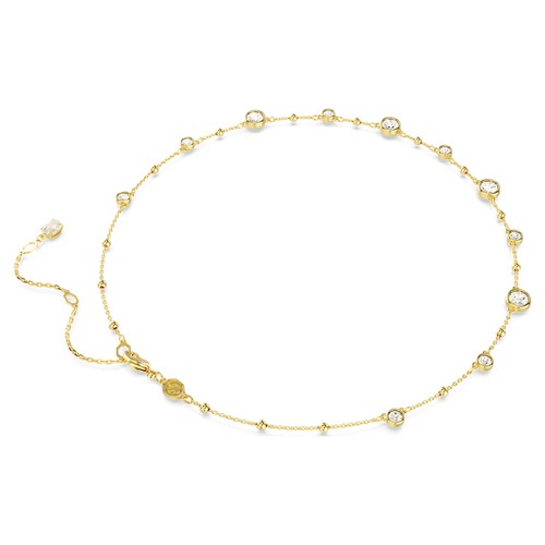 Swarovski Zirconia Imber Necklace, Round Cut, White, Gold-Tone Plated 5680090 - Picture 4 of 6
