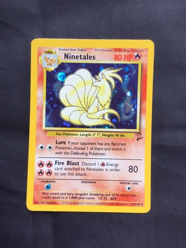Pokemon Cards: Base Set 2 Rare Holo: Ninetales 13/130