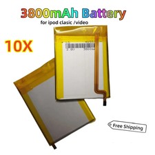 10pcs 3800mAh Battery Upgrade replacement for iPod Classic 6 7 Video 5 5.5 LOT