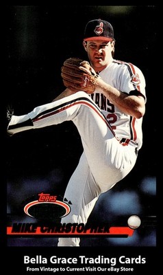 1993 Topps Stadium Club Mike Christopher #308 Cleveland Indians MLB Baseball 