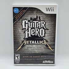 Nintendo Wii Guitar Hero Metallica Complete CIB With Manual Tested