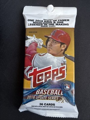 2018 Topps Update Factory Sealed Fat Pack/36 Cards - Ohtani, Acuna Jr, Soto RC s