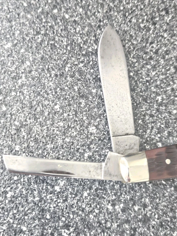 Cuchillo de Bolsillo Case XX USA 6488 1975 5 Puntos Grande Congreso Rojo Hueso Plantado De Colección  Foto 3 de 4