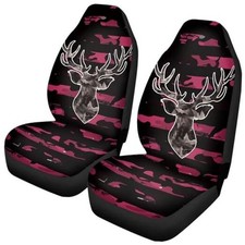 Hunting Camo Deer Print Car Seat Cover For Men Hunting Camo Deer Pink Hunting Camo Deer Print Car Seat Cover For Men Hunting Camo Deer Pink