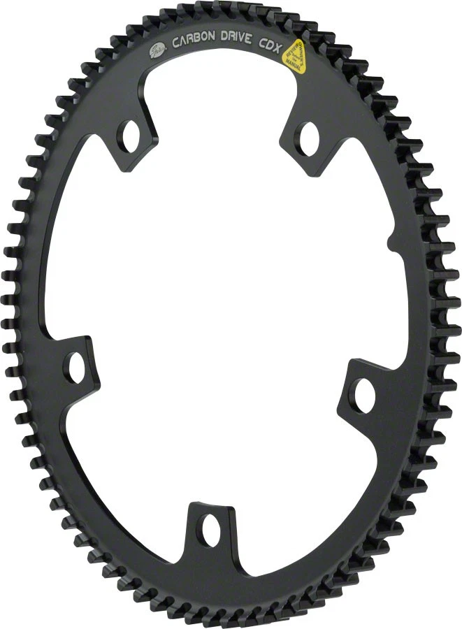 Gates Carbon Drive CDX CenterTrack 74T Tandem Front Pulley 130 BCD Aluminum, - Picture 1 of 1