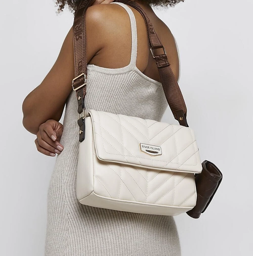 River Island Crossbody bag in White