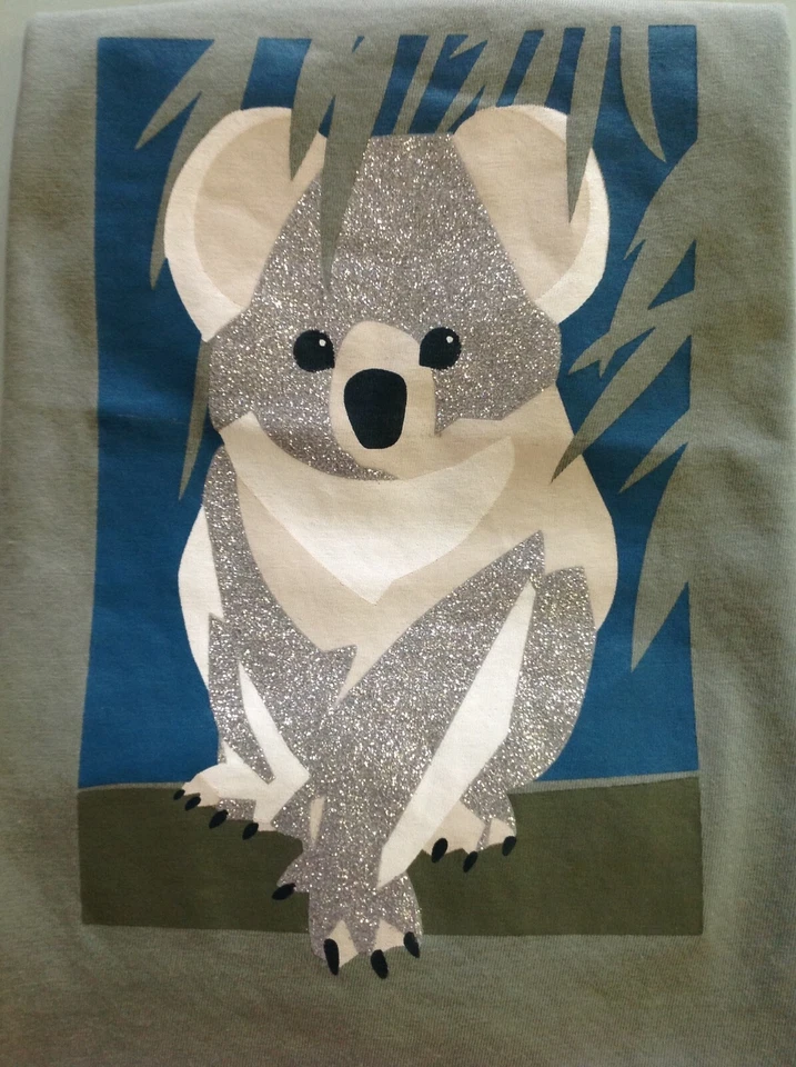 Camiseta Koala, Fondo Verde, Tallas: 2T y 4T Foto 3 de 3