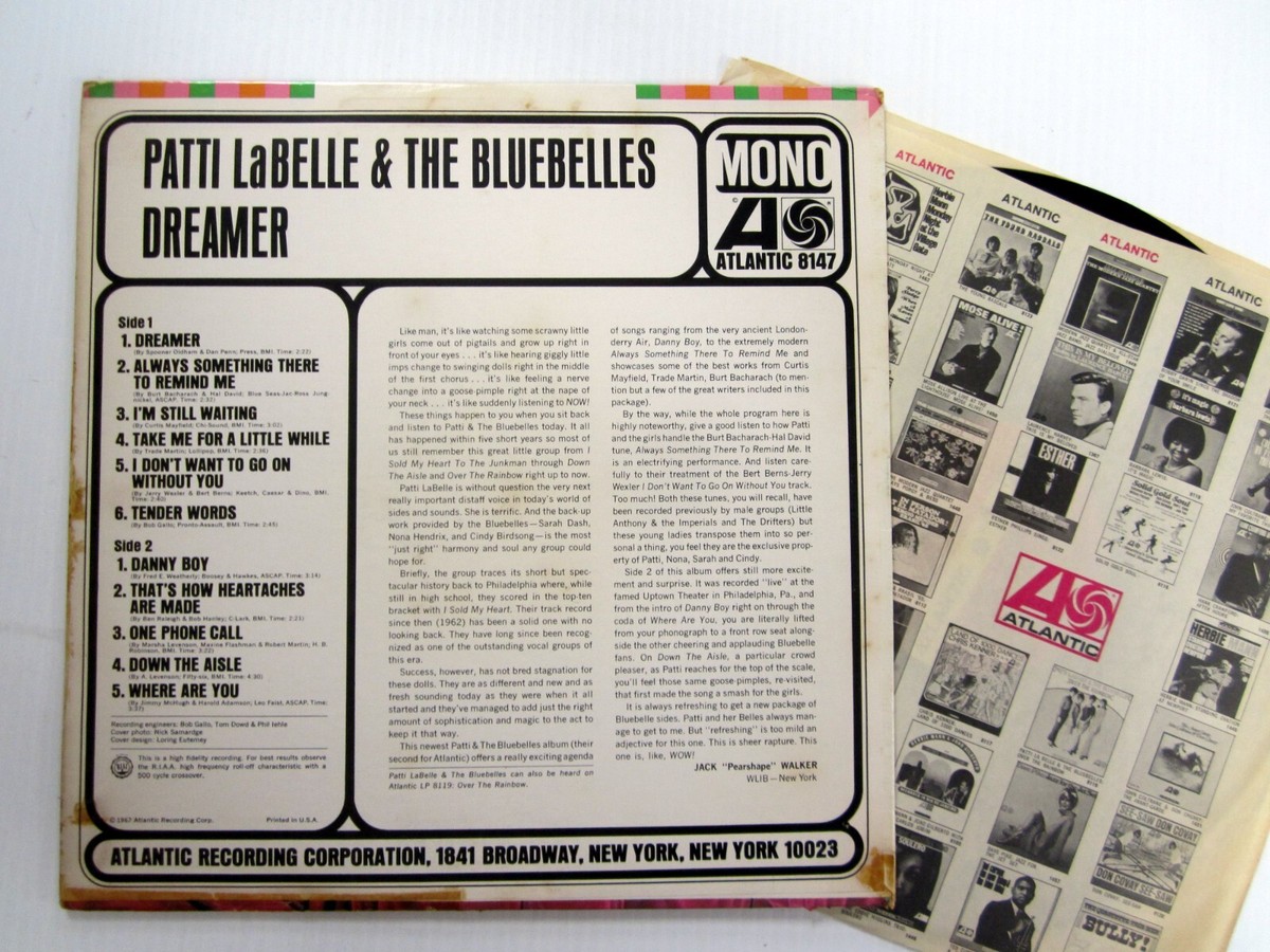 PATTI LaBELLE The BLUEBELLS Dreamer LP Soul VG++ 1967 mono