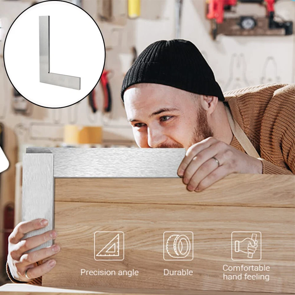 Precision Machinist Square 90 Degree Right Angle Ruler Engineer Measuring Tool - image 3 of 4