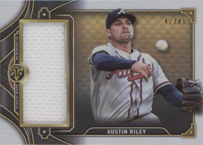 2022 Topps Triple Threads - Single Jumbo Relics Austin Riley #SJR1-ARI1 ...