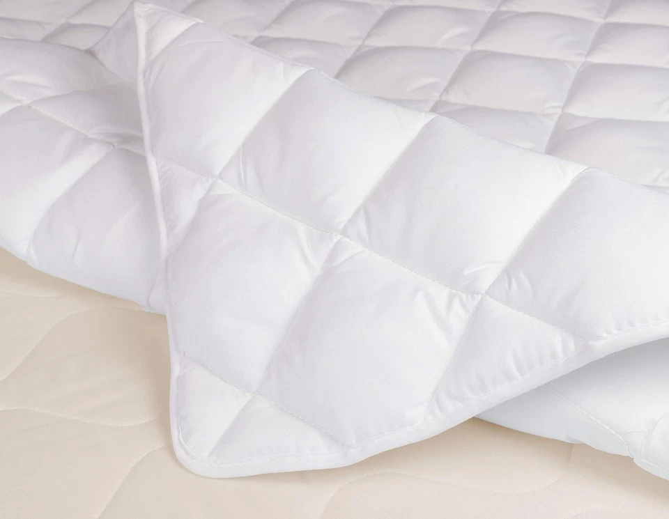 Topper Matratzenschoner 80x200 cm weitere verfügbar Gummizug Weiß - Bild 4 von 4