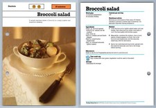 Brocoli Salad - Starters - Working Woman's 1980s Recipe Card