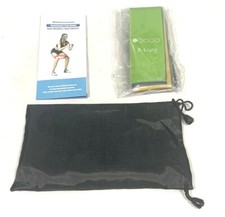 5 Premium Resistance Loop Bands Set With Workout Pamphlet And Carrying Bag