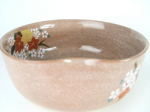 Japanese Momo-Gata Kashibashi Sweets Bowl - Kyoto - 9" - Mid-20thc. - Picture 3 of 10