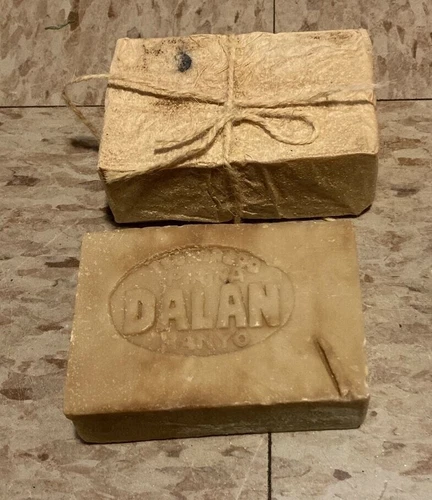 1940s 1950s NEW Old Stock Pirina Dalan Banyo Soap Bar wrapped in paper ASMR