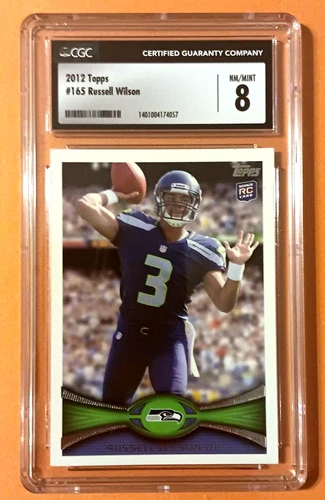 2012 Topps Russell Wilson Rookie RC #165  CGC 8