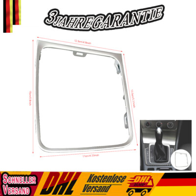 Schaltrahmen Schaltknauf Basis Zierkreis Für VW Golf 7 7.5 5GG713203A Silber Neu