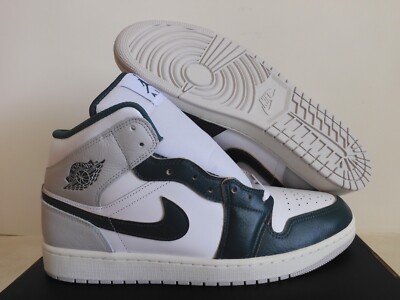 Nike Air Jordan 1 Mid Se White-Oxidized Green-Sail Sz 13 [FQ7720-103]