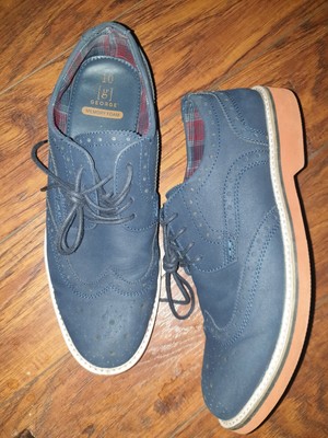 george men's denim oxford shoe