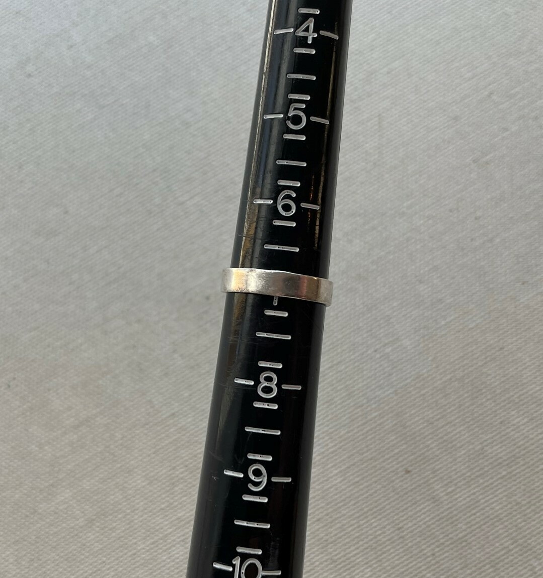 Modernist Statement Solitaire Ring Blue Glass Sou… - image 3