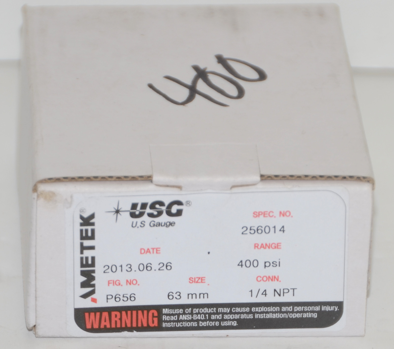 *NEW* Ametek USG P656 Pressure Gauge 63MM P656 400PSI 1/4NPT | eBay