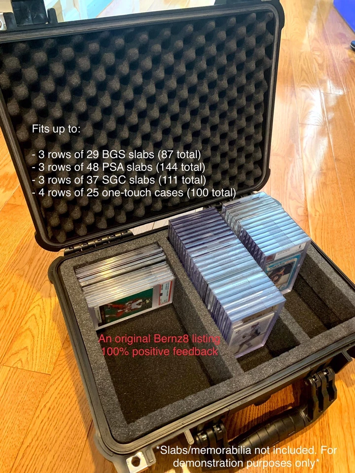 Large Black IP65 Waterproof Storage Travel Case for Graded Card Slab Holders NEW - Image 2 of 4