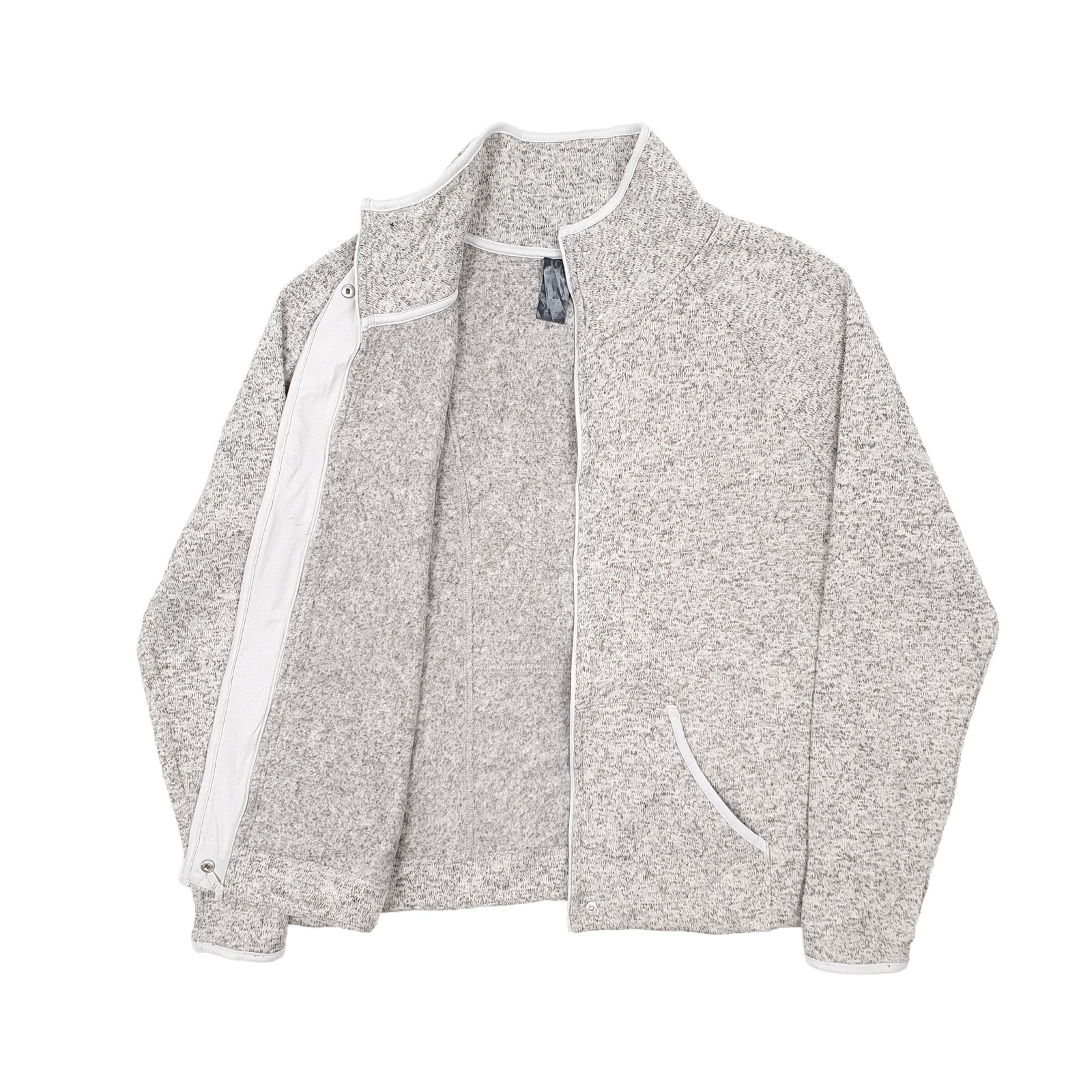 CHAMPION Full Zip Cardigan Polyester Fleece Jumper Mens L image 2