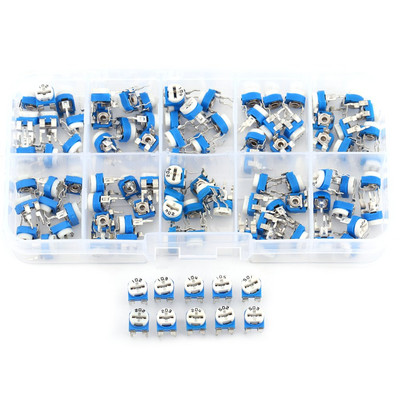 Widerstand 10Values   500 Ohm Bis 1M Ohm Potentiometer Carbon Film 100Pcs Trimme