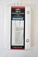 Peva Super Heavyweight Shower Curtain Liner Only 70" x 72" Frosted White