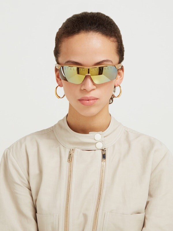 NEW IN CASE STELLA MCCARTNEY SC0152S GOLD WRAP POSITIVELY