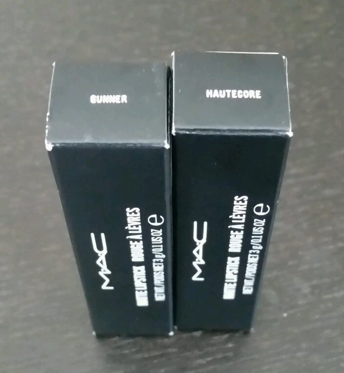 Mac Nasty GAL Gunner & Hautecore  Matt Lippenstift 2 Teile Menge Nib - Bild 4 von 4