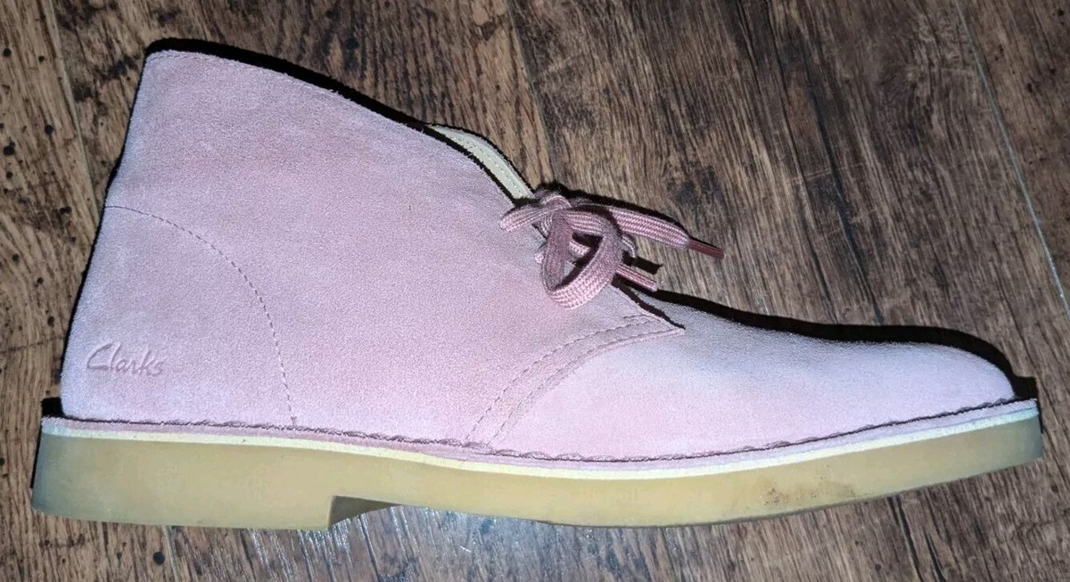 Clarks Desert Boots womens pink suede chukka boots size 10  display picture 1