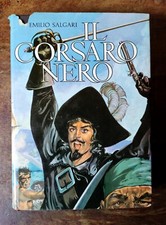 Libro IL CORSARO NERO Emilio Salgari 1973 Vallardi Italia  Leggere descrizione 