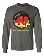 Tom Petty & The Heartbreakers 40th Anniversary Mens & Youth Long Sleeve T-Shirt